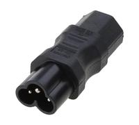 TERNCOEW IEC 320 3-Pin C13 Female To Male Cloverleaf Plug Power Adapter Converter