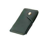 TERNCOEW Leather Card Holders with Button Closure Retro Credit Case Holders Wallet for Travel Daily Commuting Use Retro Wallet Coin Purse with Snap Closure for Men and Women
