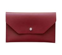 TERNCOEW Leather Money Envelope PU Business Card Wallet Large Capacity Cash Organiser Case for Budgeting Billing 6.9x3.7Inch PU Leather Card Protector