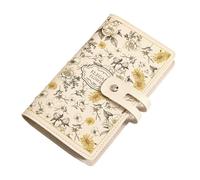 TERNCOEW PVC Card Holder for Women 20 Slot Portable Designs Waterproof Storage Solution Office Commutes Companion PVC Case with Zippered Closure