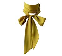 TERNCOEW Ribbon Silk Scarf For Women Hand Tied Neck Scarf French Neckwear For Women Party Hairband Fashion Ribbon Headband