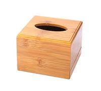 TERNCOEW Rustic Bamboo Tissue Box Holder Storage Paper Box Cover Car Wood Napkins Holder for Case Organizer Home Decoration