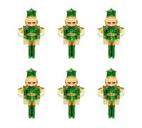 TERNCOEW Rustproof Metal Napkin Holders 6Pcs Holiday Soldiers Kitchen Tableware Essentials Nutcrackers Soldier Themed Table Decors