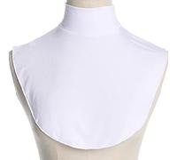 TERNCOEW Womens Turtleneck Fake Collar Islamic Hijab Extensions Solid Color Mock Neck Cover Half Top Detachable Hijab Neck Warmer