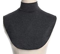 TERNCOEW Womens Turtleneck Fake Collar Islamic Hijab Extensions Solid Color Mock Neck Cover Half Top Detachable Hijab Neck Warmer