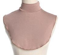 TERNCOEW Womens Turtleneck Fake Collar Islamic Hijab Extensions Solid Color Mock Neck Cover Half Top Detachable Hijab Neck Warmer