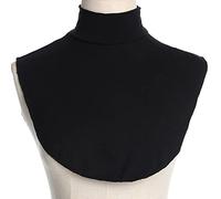 TERNCOEW Womens Turtleneck Fake Collar Islamic Hijab Extensions Solid Color Mock Neck Cover Half Top Detachable Hijab Neck Warmer
