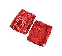 TERNCOEW Wrist Cuffs Stretchable Arm Sleeves For Festive Outfit For Celebrations Stylish Elastic Arm Sleeves Sequins Arm Cuffs