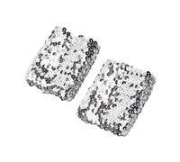 TERNCOEW Wrist Cuffs Stretchable Arm Sleeves For Festive Outfit For Celebrations Stylish Elastic Arm Sleeves Sequins Arm Cuffs