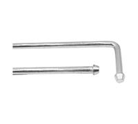 Teron 4 Pcs Exhaust Hanger Rods Weld On,Universal Use,Straight 220mm Long,90 Degree Bent 230mm Long