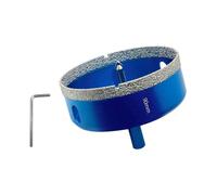 Teronbeta Diamond Hole Saw 90mm with Pilot Center Drill Bit, Vacuum Brazed Diamond Core Hole Cutter for Tile, Porcelain, Glass, Ceramic, Marble
