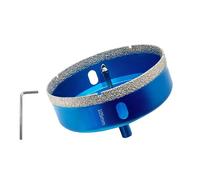 Teronbeta Diamond Hole Saw with Pilot Center Drill Bit, Vacuum Brazed Diamond Core Hole Cutter for Tile, Porcelain, Glass, Ceramic, Marble (105mm)