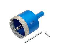 Teronbeta Diamond Hole Saw with Pilot Center Drill Bit, Vacuum Brazed Diamond Core Hole Cutter for Tile, Porcelain, Glass, Ceramic, Marble (42mm)