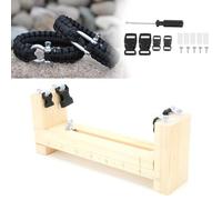 Teror Bracelet Weaving Frame Set,Umbrella Rope Bracelet DIY Paracord Jig Woven Wooden Frame Outdoor Knitting Tool Kit