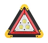 Teror Triangle Sign,30W Multifunction Car Breakdown Emergency Safety Triangle Stop Sign with Red LED Warning Light