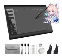 TEROW Graphics Drawing Tablets, 10 x 6 inch Graphics Writing Tablet with Portable Bag and 8192 Levels Battery-Free for PC/Mac/Android 5.0 and Above with OTG Function for Drawing and Online Teaching