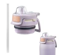 TERPINK 1 Pack Replacement Lid for Ello Pop & Fill Stainless Steel Water Bottle 22oz 32oz 40oz, Leak Proof Locking Spill Proof Lid BPA-Free Bottle Top Cap Accessories (Purple)