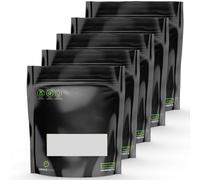 Terploc Grove Bags Pack of 5 for 500g Sweat and Zip With Moisture Control - Weed Humidor With Relative Humidity Between 58 and 62% (5, 500g)