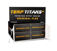 TerpTitans Original Flex - Flexible Cotton Swabs, 800 Count - Spiral Tip For Max Absorption and Fine Point Tips For Tight Spaces | Zero Plastic Packaging | 4-Pack