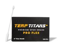 TerpTitans - Pro Flex - Flexible 5-inch Cotton Swabs, 2-Pack - Barrel Tip For Max Absorption and Fine Point Tips For Tight Spaces