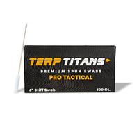 TerpTitans - Pro Tactical - Bamboo 6-inch Cotton Swabs, 2-Pack - XL Barrel Tip For Max Absorption and Fine Point Tips For Tight Spaces
