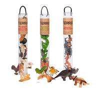 Terra by Battat - 12-Inch Animal Tube Trios Dino Farm Metamorph Themes