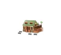 Terra by Battat - 15 Pcs Animal Hospital Pretend & Play Set - Openable Rooftop for Farm or Safari Animal Figurines - Wooden Vet Clinic Toy for Kids an