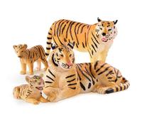 Terra by Battat - Tiger Family - Toy Tiger Safari Animals for Kids 3-Years-Old & Up (4Pc)