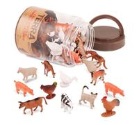 Terra by Battat - 60 Farm Animals - Assorted miniature, cows, pigs, chickens, geese, goats, cats and more, figurine for kids 3 Years + (60 Pc)