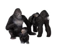 Terra by Battat AN2826Z Family Age 3+ - Small Gorilla Animal Toy Miniatures for Kids 3-Years-Old and Up (4pc)