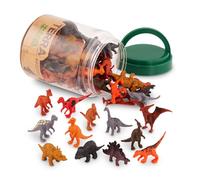 Terra by Battat - 60 Pieces Dinosaurs Figures Assorted Mini Plastic Animals for Kids Birthday Party Supplies Decorations Educational Toy Playset 3+ Years