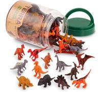 Terra by Battat Dinosaur Figures Tube, 60 Mini Plastic Dino Animals, Tubes | 60