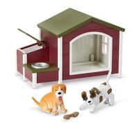 Terra By Battat Dog House Playset with 2 Toy Dog Figurines, Playsets, Small