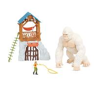 Terra by Battat - Electronic Toy Gorilla for Figurines - Jungle Playset with Animal Toys - Explore the Gorilla Expedition - Snowflake Edition for 3+ Years