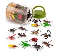 Terra by Battat Insect World Bug Toys, 60 Mini Figures in Tube, Insects