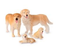 Terra by Battat Toy Golden Retriever Dog Family, 4 Animal Figures, Animals