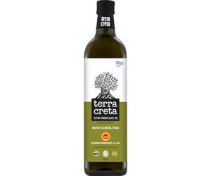 Terra Creta Extra Virgin Olive Oil 1L - Cold Extraction Gr xtra Virgin Olive Oil - 100% Natural, First Cold Extraction, Premium Quality for Salads & Cooking