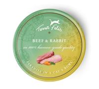 TERRA FELIS Adult Cat Complete Beef & Rabbit Famousse 80g | Size: 12 x 80g