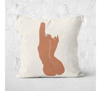 Terra Feminine Sculpture Square Cushion - 40x40cm - Soft Touch
