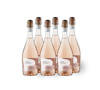 Terra Organica Prosecco Rosé D.O.C.11% ABV | Organic Italian Light & Extra Dry Sparkling Prosecco Rosé | 6 x 75cl | Case of 6 | Award Winning Prosecco | Produced by Family Run Winery