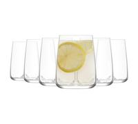 6x LAV Terra Tumbler Glasses Glass Water Wine Whiskey Gin Drinking Cup 360ml