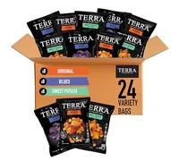 Terra Vegetable Chips, Snack Size, Assortment Pack, Original, Blues and Sweet Potato (Pack of 24)