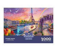 Terrace by The Seine River Jigsaw Puzzles for Adults Interesting Puzzles 1000 Pieces Educational Games for Adults Gifts 70x50cm/1000pcs