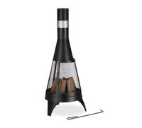 Terrace stove Outdoor Fireplace Garden Chiminea Portable Fire Pit 8 kg Steel