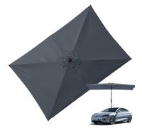 Terrace Sunscreen - Shelter Topping for Refreshing | Waterproof Polyester with Reinforced Rib Pockets & Top Vent Slits for Patios Courtyards Verandas and Balcony Leisure Areas