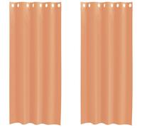 vidaXL 2 Pcs Terracotta Voile Curtains Net Curtain Sheer Voile Window Treatment Sheer Voile Sheer Voile Curtain Sheer Voile Curtain
