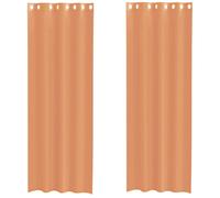 (terracotta, 140 x 300 cm) vidaXL Voile Curtains 2 pcs net curtain sheer curtain