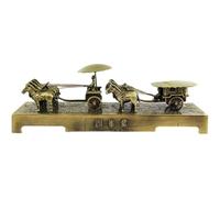 Terracotta Army Chariot Sculpture, Alloy Carriage Mini Statue