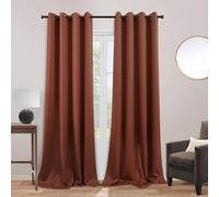 Terracotta Blackout Curtains 52x108 Inches Long