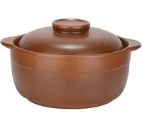 Terracotta Casserole with Lid for Slow Cooking on Open Fire - Traditional Ceramic Pot for Old-Fashioned Recipes